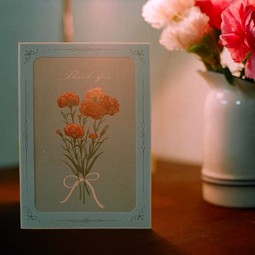 Dear Moment _ carnation _ greeting cards _ card and envelope